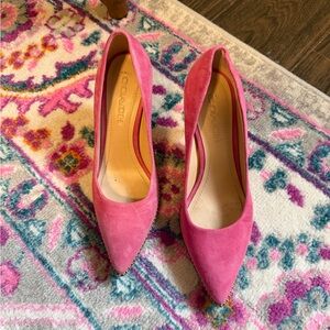 Coach Fuchsia Suede Women's Heels